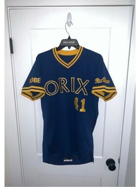 Vintage Takahashi Orix Blue Wave Game Used Jersey